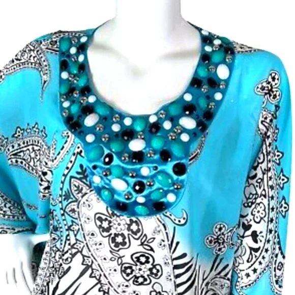 SOLD (Elsewhere) Soft Surroundings Persian Poncho - Picture 2 of 6